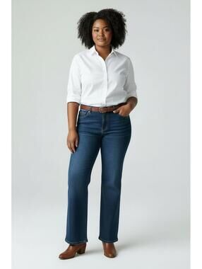Women’s Dark Blue Stretch Bootcut Jeans